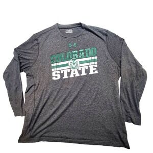 Under Armour Colorado State T-Shirt Men 2XL Gray Crew Neck Short Sleeve Pullover